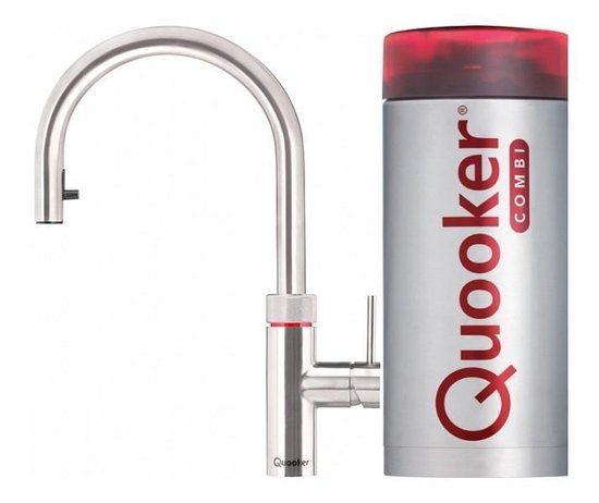 Quooker Flex Kokendwaterkraan - C uitloop - COMBI Reservoir - RVS - 3 in 1
