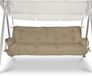 Beautissu Flair HS Coussin de banc à bascule 180x50x8 cm Set 2x Taupe Coussin d'assise et de dossier