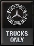 Nostalgic-Art Metalen Bord 30x40 cm Mercedes Trucks Only