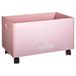 Well Home Speelgoedkist, roze, met wielen, MDF, 48 x 28 x 28,5 cm