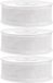 Merkloos PartyDeco Hobby chiffon sierlint - 3x - wit - 2,5 cm/25 mm x 25 meter