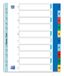 Oxford Tabbladen A4+ 11-gaats 1-10 PP Assorti - 25 stuks