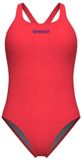 Arena Dames zwempak uit 1 stuk Team Pro Solid Roos Polyester