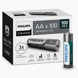 Philips Industrial batterijen AA 100 stuks