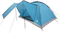 vidaXL Tunneltent 6-persoons Blauw Polyester Glasvezel