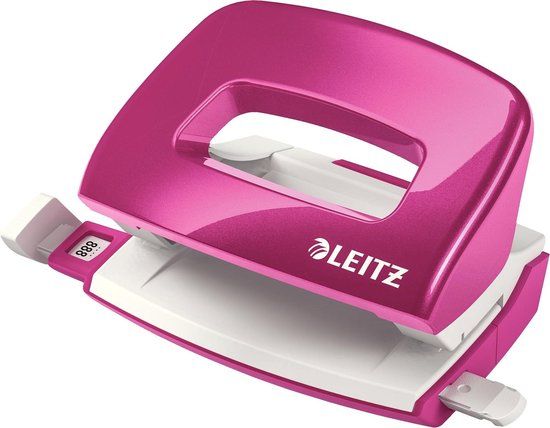 Leitz WOW Mini Perforator - Tot 10 Vel - Roze