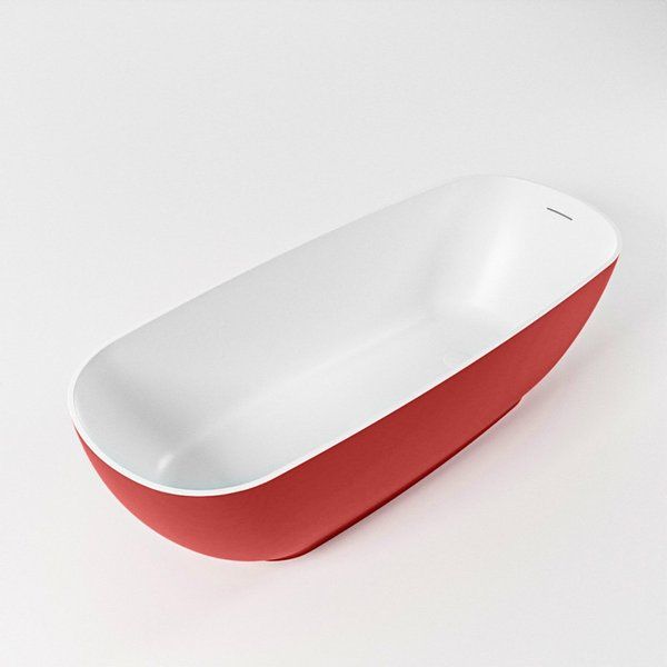 Mondiaz ROCK Vrijstaand Bad 170x70cm Fire Binnenbad Talc BK75341064