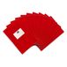 Oxford Hefthoes A5, bast, met etiket, rood, 10 stuks