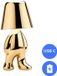 Fonkel Oplaadbare LED Tafellamp - Denker - Dimbaar - USB-C - Golden Boy Kenny