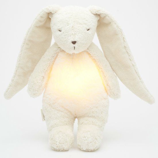 Moonie The Humming Bunny Polar Natur 2.0 - Knuffel - Wit - 28 cm