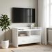 Maison Exclusive - Meuble TV, dimensions 71,5 x 33 x 47 cm, blanc, fabriqué en panneaux de particules