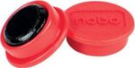 Nobo Magnetische Whiteboard Magneten - Pak Van 10 Stuks - 24mm Magneten - Rood