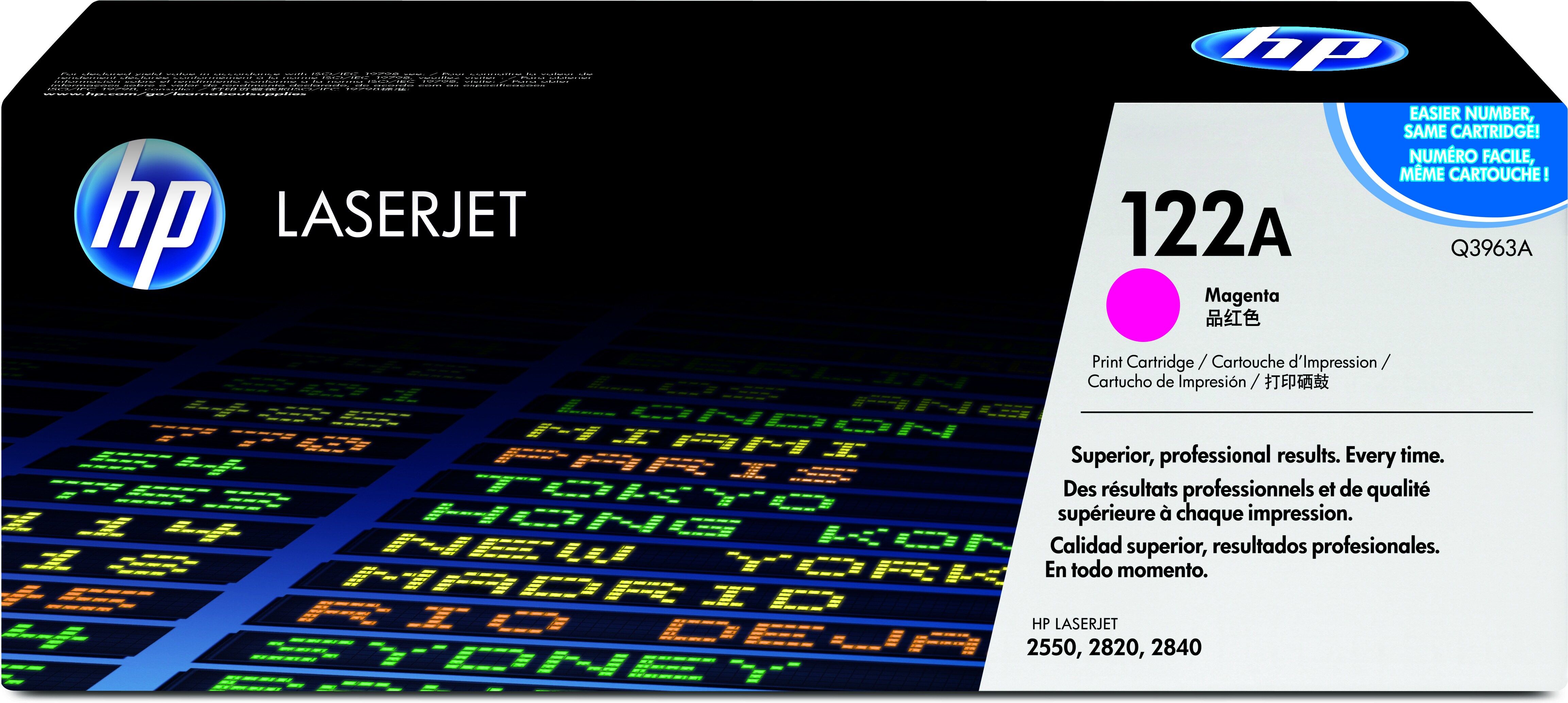 HP 122A Magenta Original Toner Cartridge - Q3963A