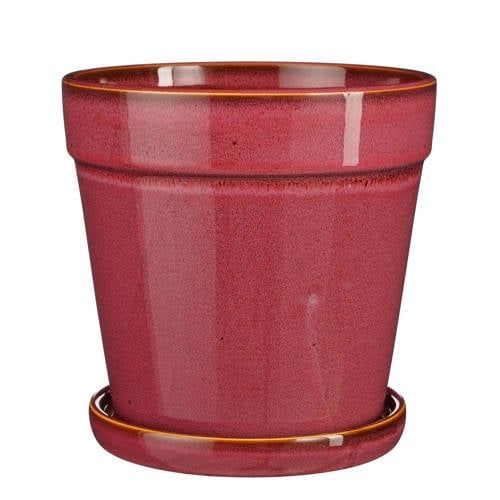 Mica Decorations bloempot met schotel Clint