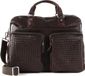 Bugatti Reistas met laptopvak Woven Weekender Darkbrown Bruine