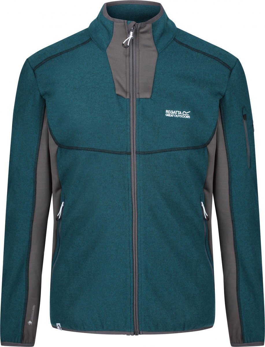 Regatta vest Kestor wol/polyester groen/grijs heren