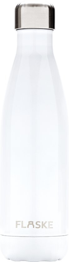 FLASKE Ice RVS Thermosfles - 500ml - 24 uur koud - 10% naar The Ocean CleanUp wit