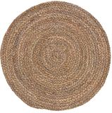 Merkloos / Sans marque Rotan Rotan Placemats Rond - grof bruin - Dia 38 cm - handgemaakt van natuurlijk materiaal