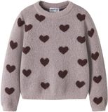 Name it Gebreide trui Regular fit Paars Kinderen 86 Polyester