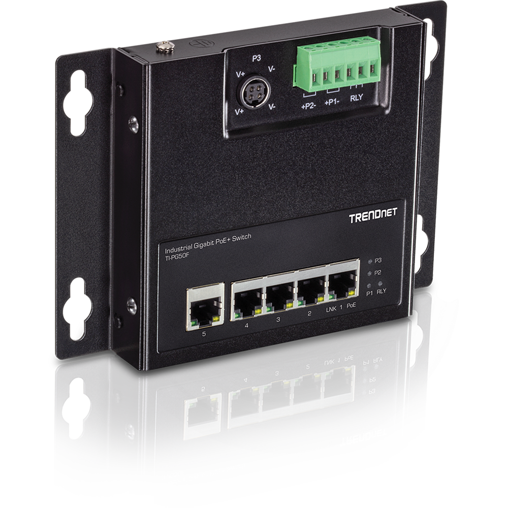 TRENDnet TI-PG50F - Netwerk switch - Zwart