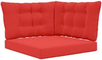 vidaXL Buitenbankkussen Polyester Rood 80 x 43 x 10 cm