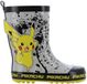 Leomil Pokémon - Regenlaarzen kinderen van 2 tot 8 jaar - Pikachu Rubberen kinderlaarzen - Regenlaarsjes voor jongens - Maat 32 - Grijs