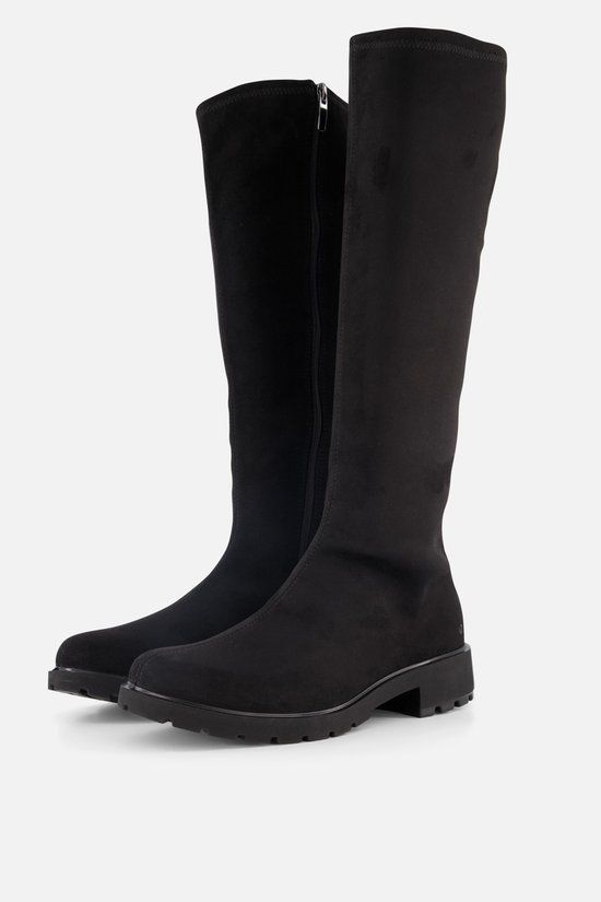 Ecco Metro Vienna Hoge laarzen zwart Suede - Dames - Maat 42