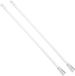 Sans marque Tringle à rideaux Remplacement - Baguette magique Ensemble - Stores Commande - Compatibilité universelle - 2 Pièces 38 cm - Transparent