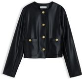 Tommy Hilfiger Dames Leren Jas Zwart 8