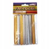 Aliga 40x Bâtonnets de bricolage en bois 11cm - Coloré & Constructif