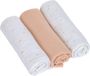 Lässig Hydrofiele luier swaddle doek 3 stuks 85 x 85 cm - Moon peach