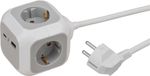 Brennenstuhl Stekkerdooskubus 4-voudig+USB PD20W A+C, randaarde DE | 1,4m | H05VV-F 3G1,5 - 1150100010