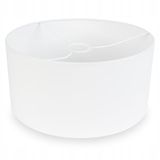 Light-Home Matero lampenkap - moderne lampenkap voor plafondverlichting - voor slaapkamer woonkamer en keuken loft plafond modern - stof - voor E27 met 1 lichtpunt wit 40 cm