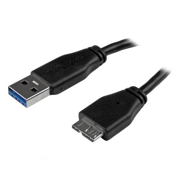 StarTech.com USB 3.0 Kabel - USB A naar Micro-USB B - 3 meter - Zwart