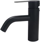 Ibenzoa® Zwarte Wastafelkraan met Dubbele Bediening - Roestvrij Stalen Design