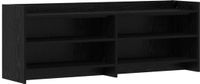 vidaXL TV-kast 135 x 33 x 47 cm Zwart eiken Bewerkt hout