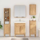 Maison Exclusive - Armoire de salle de bain avec étagère, modèle FLORO, en marron lavé, 35 x 30 x 90 cm