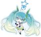 POPBuddies Hatsune Miku Porte-clés en acrylique Kawaii Spring Time Multicolore