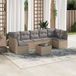 Maison Exclusive - Ensemble de jardin, 8 pièces, avec coussins, beige, en polyrotin