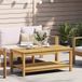 vidaXL Table d'appoint - Bois - Naturel - 110 x 55 x 45 cm
