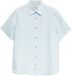 s.Oliver Heren Casual Overhemd Lange Mouw Linnen Regular Fit Lichtblauw XXL