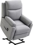 Homcom Fauteuil Sta-op functie Afstandsbediening Grijs