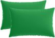 vidaXL Kussen met kussen HEERLEN 2 st Groen Polyester