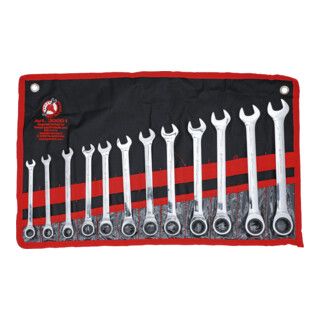 BGS Do it yourself steek-ringratelsleutelset SW 8 - 19 mm 12 dlg.