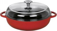 Küchenprofi Braadpan met glazen deksel Rood Fonte 28 cm