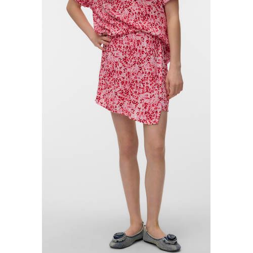 VERO MODA GIRL skort gebreid roze