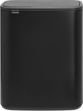 Markenlos Bol Prullenbak 60 liter Recycling Matt Black binnenemmer 61 liter