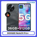 DOOGEE Note59 Pro+ 5G-smartphone 36GB 512GB 6,75" HD+ 120Hz UNISOC T8200 50MP camera 6250mAh batterij Android 15 NFC mobiele telefoon