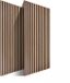 Merkloos Relaxdays Akoestische wandpanelen - set van 2 - 60x120 cm - geluidsdempend - natuur