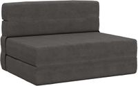 vidaXL Vouwbare Sofa Bed Donkergrijs 70 x 72 x 60 cm Stof